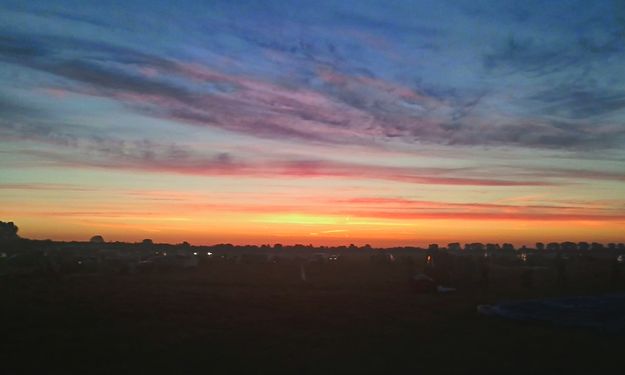 Nice sunrise before the first flight